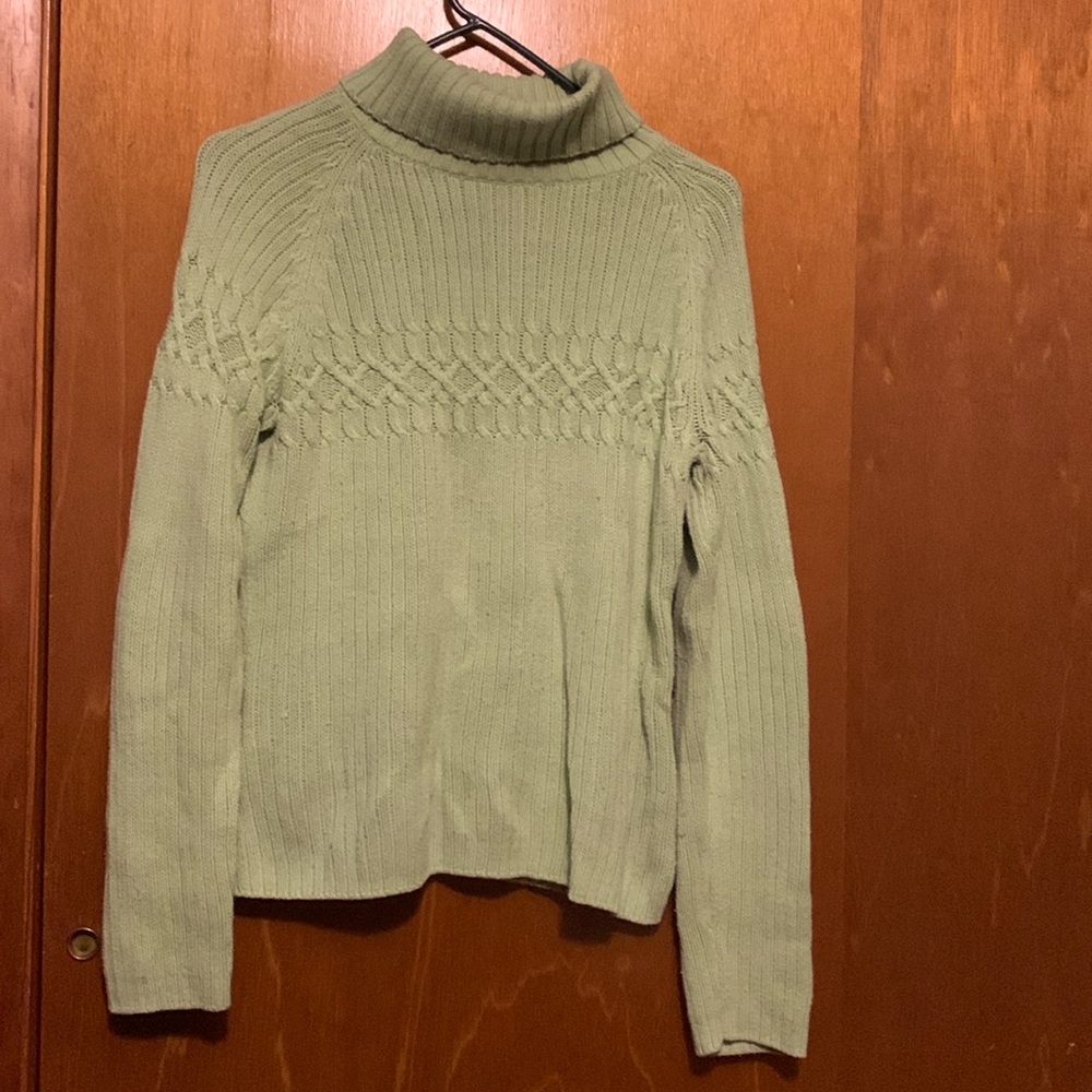 Petite Green Sweater
